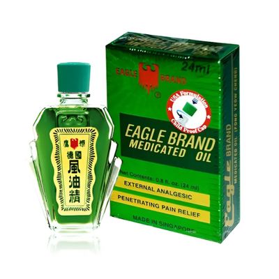 Dầu gió xanh con Ó Eagle Brand 2 nắp