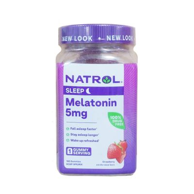 Kẹo dẻo hỗ trợ giấc ngủ Natrol Sleep Gummies 5mg
