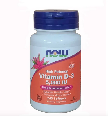 Viên uống Now Vitamin D3 5000 IU