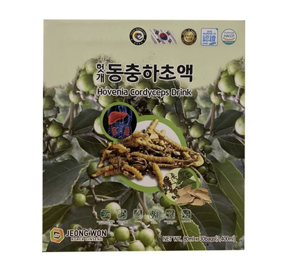 Nước đông trùng hạ thảo Jeong Won Hovenia Cordyceps hỗ trợ bổ gan