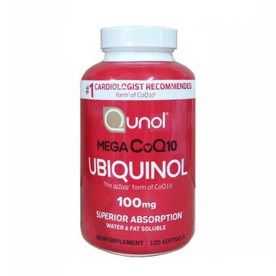 Viên bổ sung Coq10 hỗ trợ tim mạch Qunol Mega Coq10 Ubiquinol 100mg