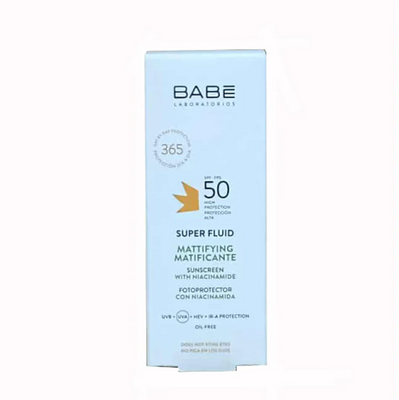 Kem chống nắng kiềm dầu Babe Super Fluid Mattifying SPF 50+