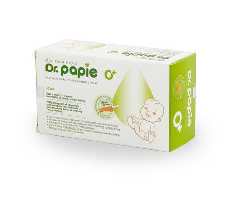 Gạc răng miệng cho bé Dr.papie 0+