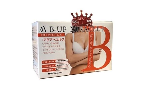 Viên uống B-Up Miracle+ Nhật Bản hỗ trợ tăng kích thước vòng 1