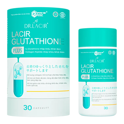 Viên uống Lacir Glutathione Plus hỗ trợ trẻ hóa da