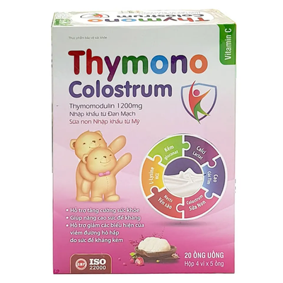 Dung dịch uống Thymono Colostrum hỗ trợ tăng đề kháng cho bé