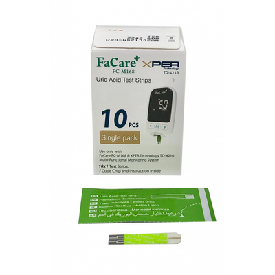 Hộp 10 que thử Axit Uric cho máy Facare FC-M168