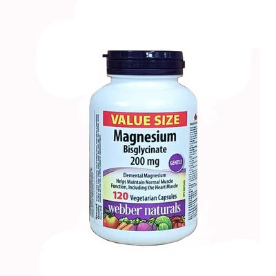 Viên bổ sung Magnesium Bisglycinate 200mg Webber Naturals