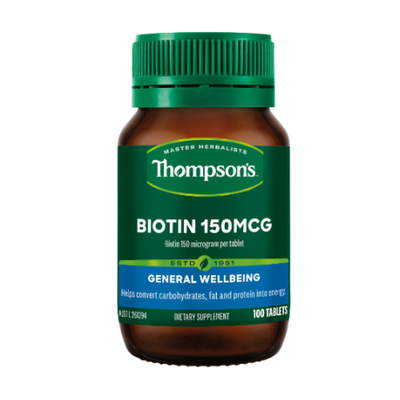 Viên uống hỗ trợ mọc tóc Biotin 150mcg Thompson's Úc