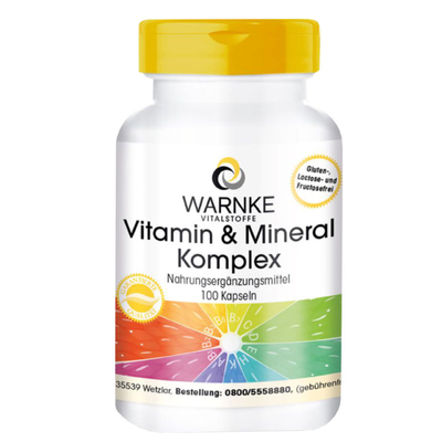 Viên bổ sung vitamin tổng hợp và khoáng chất Warnke Vitamin & Mineral Komplex