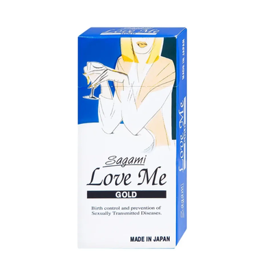 (Hàng công ty) Bao cao su siêu mỏng Sagami Love Me Gold hộp 10 cái