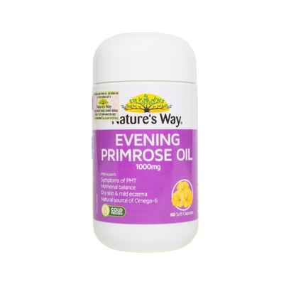 (Hàng công ty) Tinh dầu hoa anh thảo Nature's Way Evening Primrose Oil 1000mg của Úc