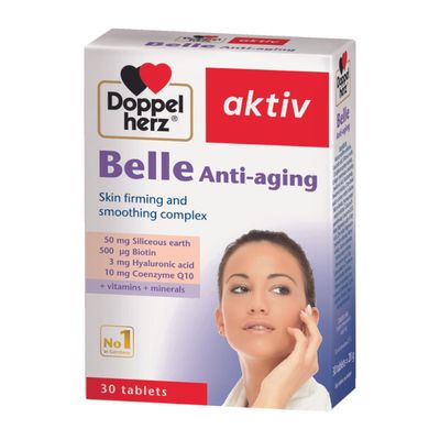 (Hàng công ty) Viên hỗ trợ bổ sung vitamin đẹp da Doppelherz Belle Anti-aging