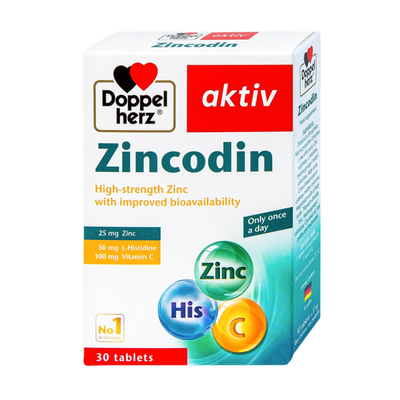Viên bổ sung kẽm Zincodin Aktiv Doppelherz Đức