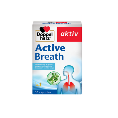 Viên uống hỗ trợ phổi Doppelherz Active Breath của Đức