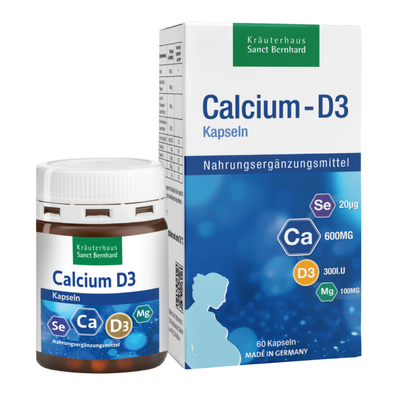 (Hàng nhập khẩu) Viên bổ sung canxi Sanct Bernhard Calcium-D3 Kapseln