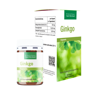 (Hàng nhập khẩu) Viên uống hỗ trợ bổ não Sanct Bernhard Ginkgo Kapseln