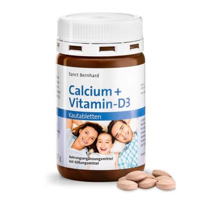 Viên ngậm bổ sung Calcium + Vitamin D3 Sanct Bernhard của Đức