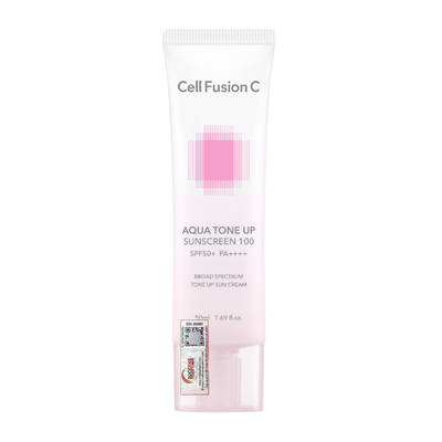 (Hàng nhập khẩu) Kem chống nắng Cell Fusion C Aqua Tone Up 100 Sunscreen SPF 50+