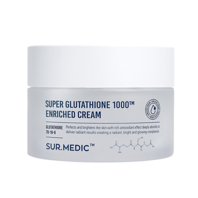 (Hàng nhập khẩu) Kem dưỡng sáng da Sur.Medic Super Glutathione 1000TM Enriched Cream