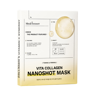 (Hàng nhập khẩu) Mặt nạ thạch Medianswer Vita Collagen NanoShot Mask 5 miếng