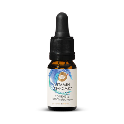 (Hàng nhập khẩu) Vitamin D3 + K2 MK7 200IE Sunday Natural thuần chay cho bé