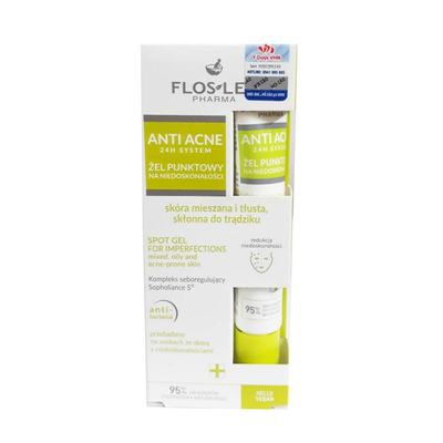 (Hàng nhập khẩu) Gel chấm mụn Floslek Anti Acne 20ml