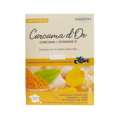 Tinh chất nghệ Nano Curcuma D'or Natinfran hộp 10 ống