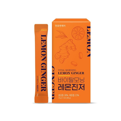 (Hàng nhập khẩu) Gói uống chanh gừng hỗ trợ giảm ho Chunho Ncare Hàn Quốc