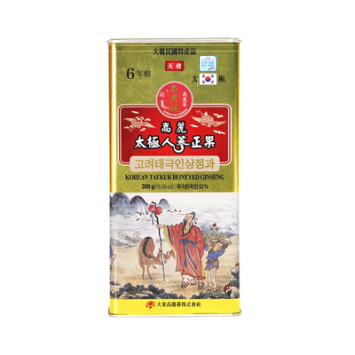 Thái cực sâm tẩm mật ong hộp thiếc Daedong Hàn Quốc