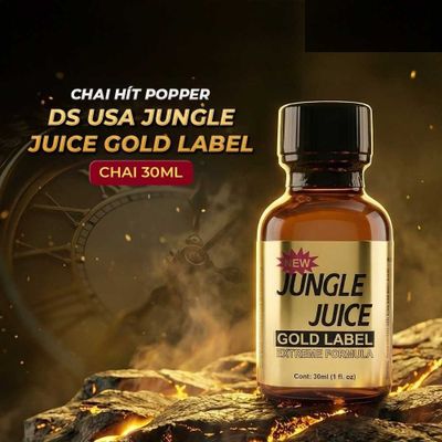 Chai hít tăng khoái cảm Popper DS USA Jungle Juice Gold Label - Chai 30ml Chính hãng