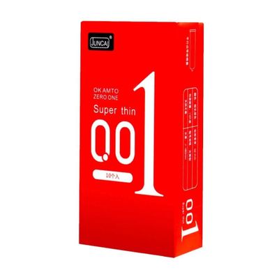 (Cao cấp) Bao cao su cao cấp siêu mỏng, hương vani Juncai 001 Super Thin | Hộp 10 cái Chính hãng