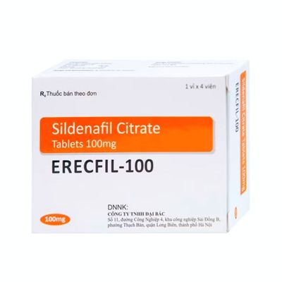 Viên Uống Erecfil-100 mg (1 vỉ x 4 viên)