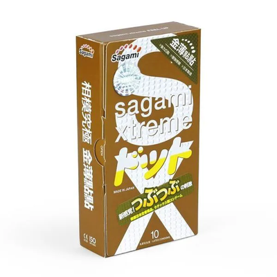 Bao Cao Su Sagami Xtreme Feel Up – Hộp 10 Chiếc, Siêu Mỏng, Có Gân Gai