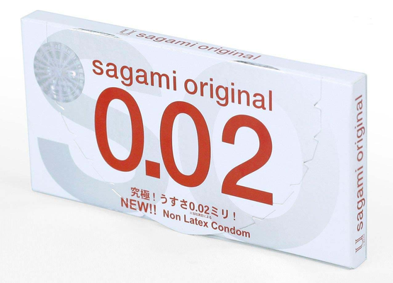 Bao Cao Su Sagami Original Non Latex Siêu Mỏng 0.02mm - Hộp 2 Cái