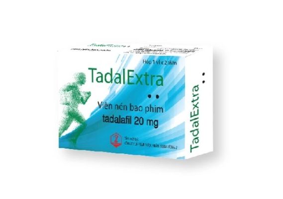 Viên uống tăng cường sinh lý nam Tadal Extra hộp 1 vỉ x 2 viên chính hãng