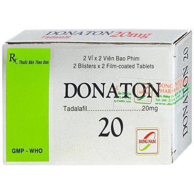 Viên uống tăng cường sinh lý nam Donaton 20 Đông Nam hộp 2 vỉ x 2 viên chính hãng