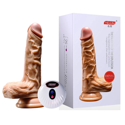 Dương Vật Giả YEAIN Devil Sưởi Ấm 40 Độ, Rung Và Ngoáy Điên Cuồng