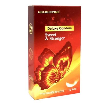 Bao Cao Su Goldentime Sweet & Stronger “Bướm đỏ” Hộp 12 Cái