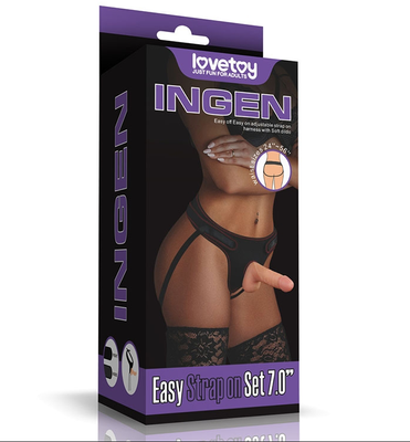 Đai Đeo Dương Vật LoveToy Ingen - Easy Strap-on Set met Dildo 7
