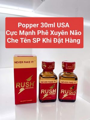 Popper 30ml USA, Hàng Chính Hãng, Cực Mạnh, Phê Lâu, Mùi Dịu 