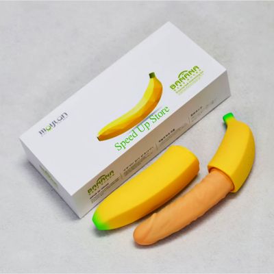 Dương vật giả hình quả chuối Moylan Banana 10 chế độ rung kiểu dáng cong khiêu khích [đổi tên khi giao]