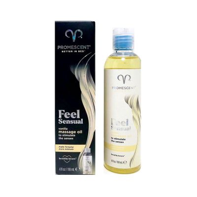 Dầu Massage Nóng Ấm Hương Vani Promescent Feel Sensual Vanilla 118ml