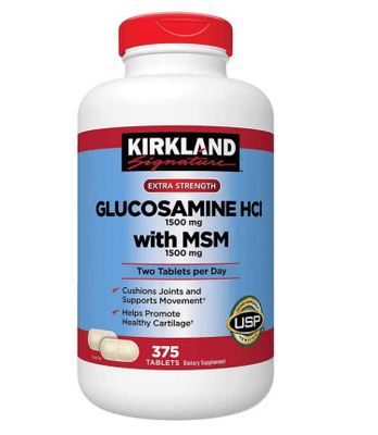 Viên uống Glucosamine HCL 1500mg & MSM 1500mg Kirkland của Mỹ - Hỗ trợ khớp, sức khỏe xương khớp tốt hơn