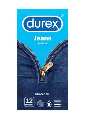 Bao cao su ôm chặt size nhỏ Durex Jeans | Hộp 12 Cái