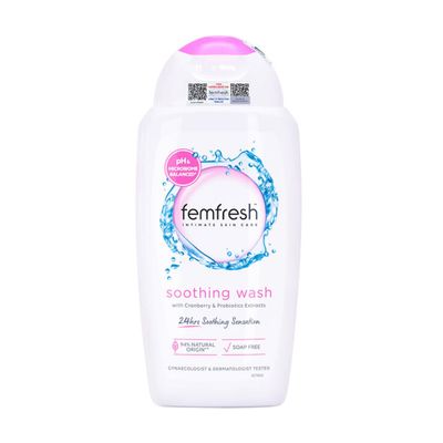 Femfresh Soothing Wash - Dung dịch vệ sinh phụ nữ cao cấp - Chai 250ml