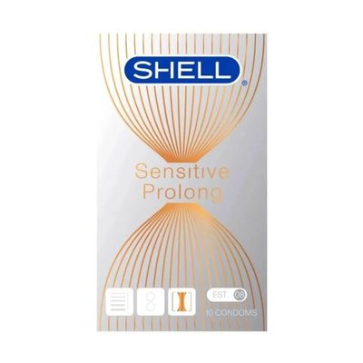 Bao cao su siêu mỏng Shell Sensitive Prolong kéo dài thời gian | Hộp 10 cái