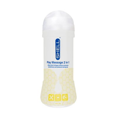 Gel bôi trơn Shell Play Massage 2 in 1 Collagen - Chai 200ml