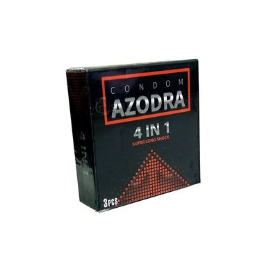 Bao Cao Su Azodra 4 in 1 – Kéo Dài Thời Gian, Gân Gai Hộp 3 Cái