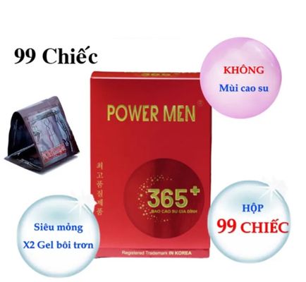 Bao Cao Su Power Men Giá Rẻ Dành Cho Gia Đình Khách Sạn Hộp 99 Cái
